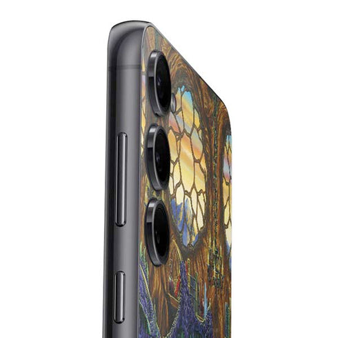 Dragon and Wizard Playing Chess by Ed Beard Jr Galaxy S25 Skin